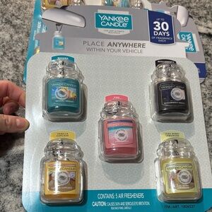 Yankee Candle Car Jar 5-Pack Air Fresheners -new in box